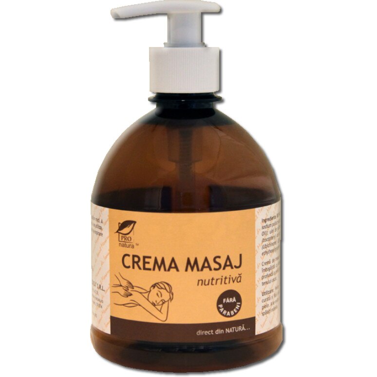 Crema de masaj nutritiva, 500g, Pro-Natura